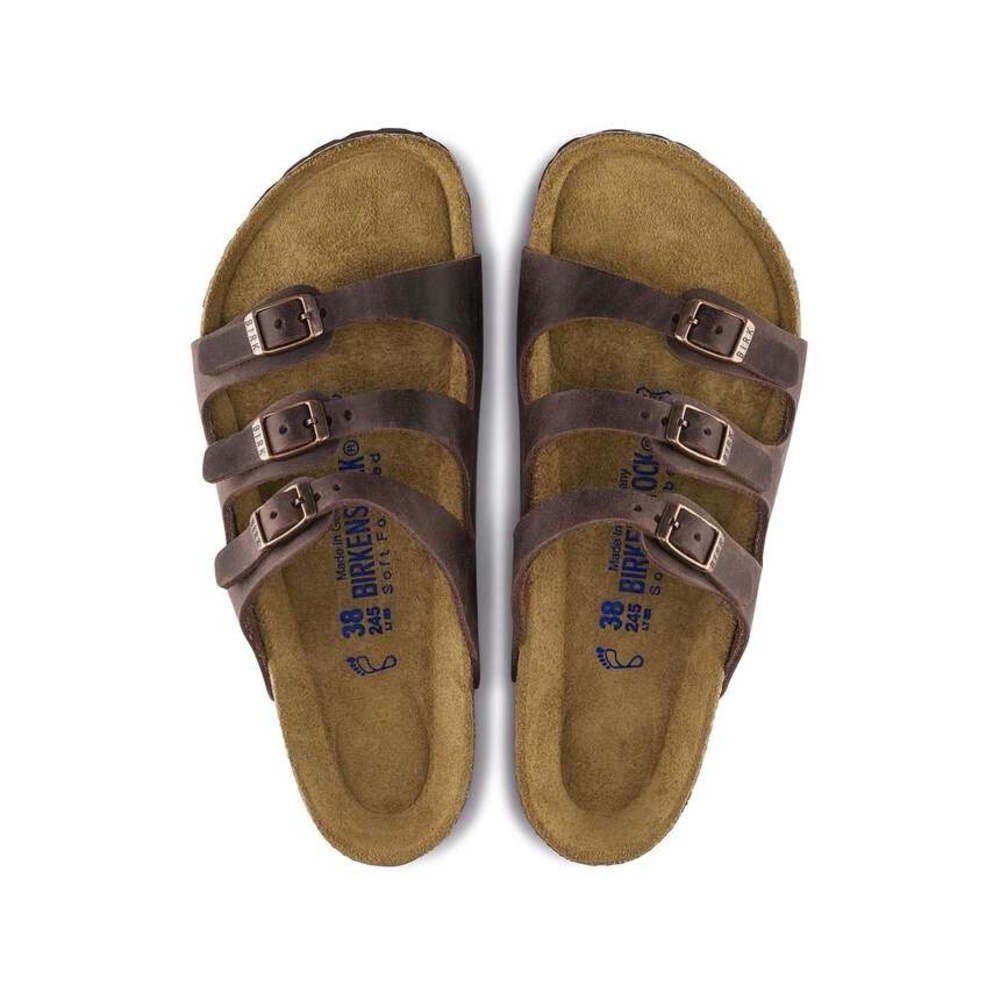 Birkenstock Dark Brown Triple-Strap Sandals